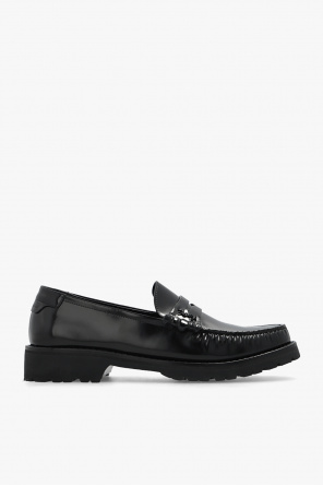 maxi2020Alden 9626 ペニーローファー6 1/2 E黒 Czarny Skórzane buty typu 'penny loafers' Saint Laurent